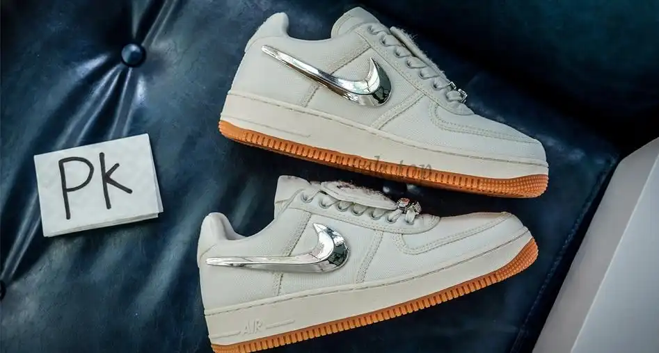 PK GOD Nike Air Force 1 Low Travis Scott Sail RETAIL MATERIALS READY TO SHIP