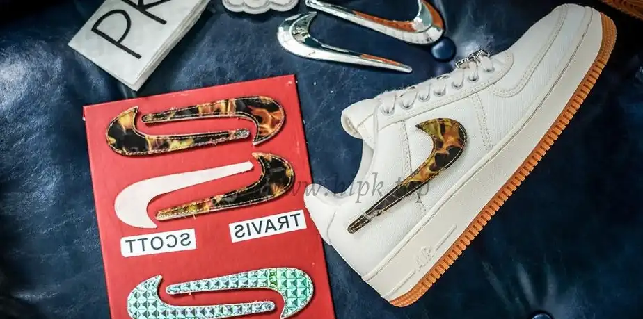 PK GOD Nike Air Force 1 Low Travis Scott Sail RETAIL MATERIALS READY TO SHIP