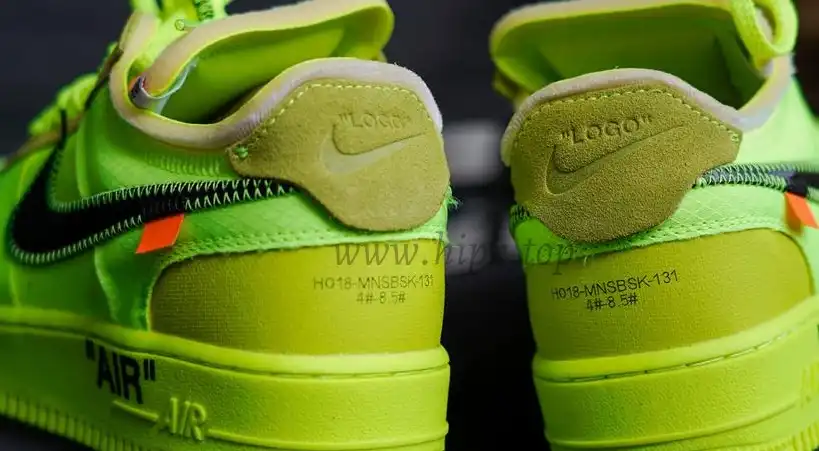 PK God OFF-WHITE x Nike Air Force 1 Volt OW AF1 Lemon Yellow AO4606-700 Ready to ship