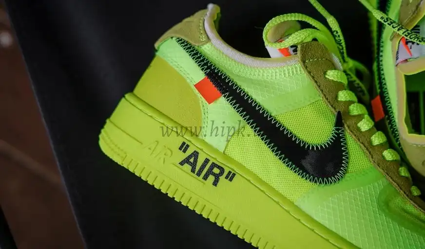 PK God OFF-WHITE x Nike Air Force 1 Volt OW AF1 Lemon Yellow AO4606-700 Ready to ship