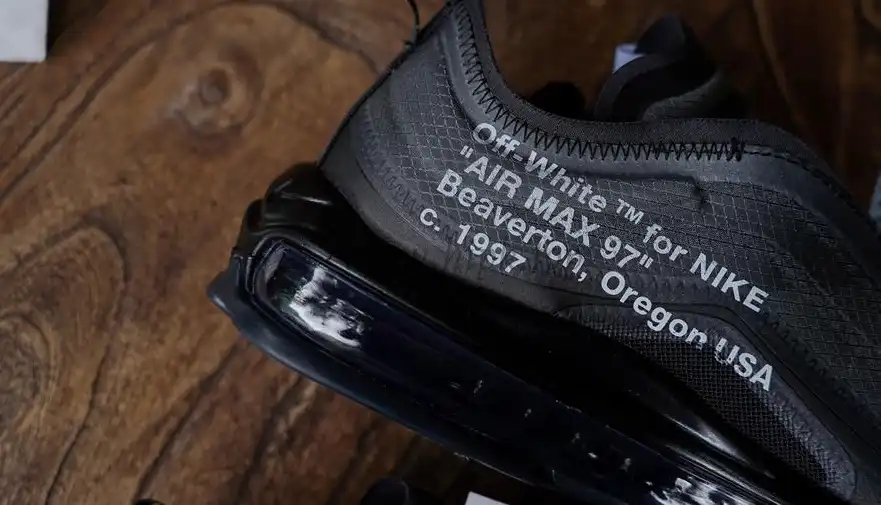 PK GOD Nike Air Max 97 Off-White Black RETAIL MATERIALS READY TO SHIP