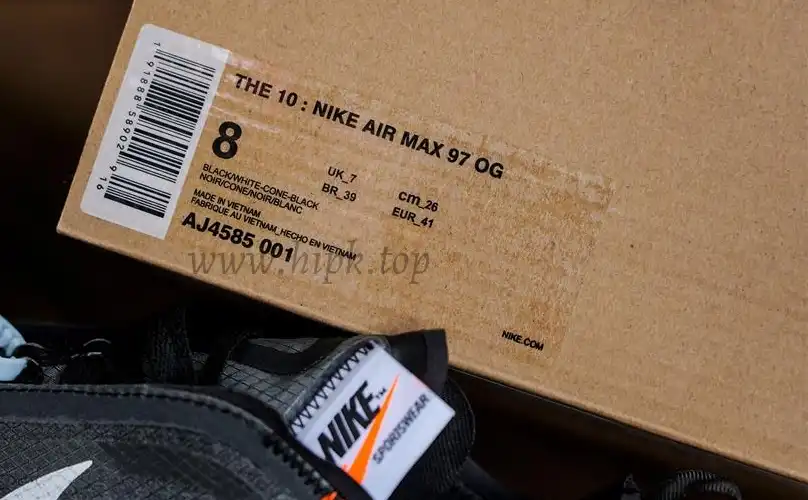 PK GOD Nike Air Max 97 Off-White Black RETAIL MATERIALS READY TO SHIP