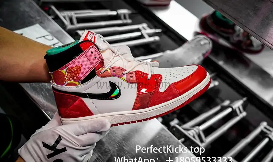 PK 4.0 Jordan 1 Retro High OGSpider-Man Across the Spider-Verse RETAIL MATERIALS READY TO SHIP