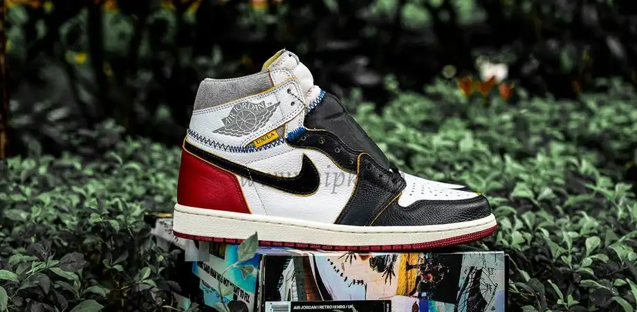 PK 5.0 Jordan 1 Retro High Union Los Angeles Black Toe RETAIL MATERIALS READY TO SHIP