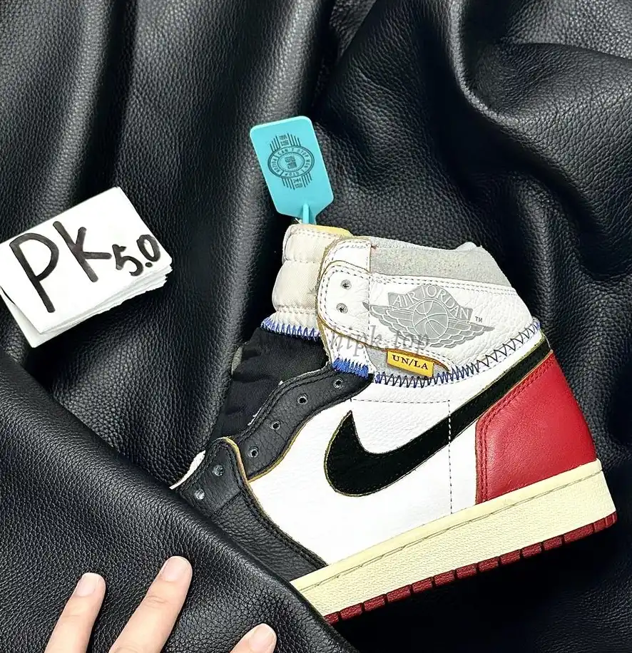 PK 5.0 Jordan 1 Retro High Union Los Angeles Black Toe RETAIL MATERIALS READY TO SHIP