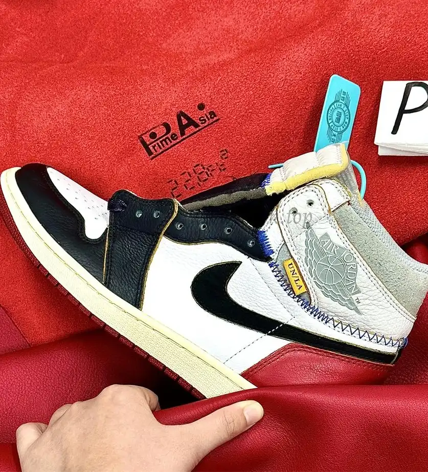 PK 5.0 Jordan 1 Retro High Union Los Angeles Black Toe RETAIL MATERIALS READY TO SHIP