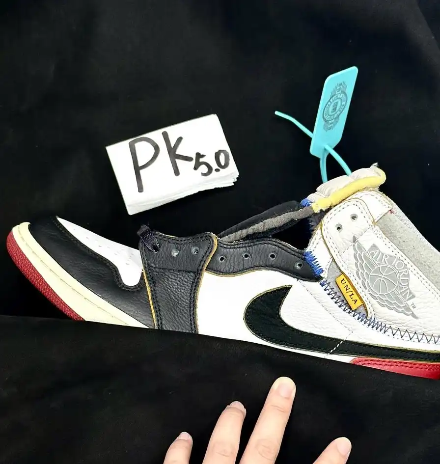 PK 5.0 Jordan 1 Retro High Union Los Angeles Black Toe RETAIL MATERIALS READY TO SHIP