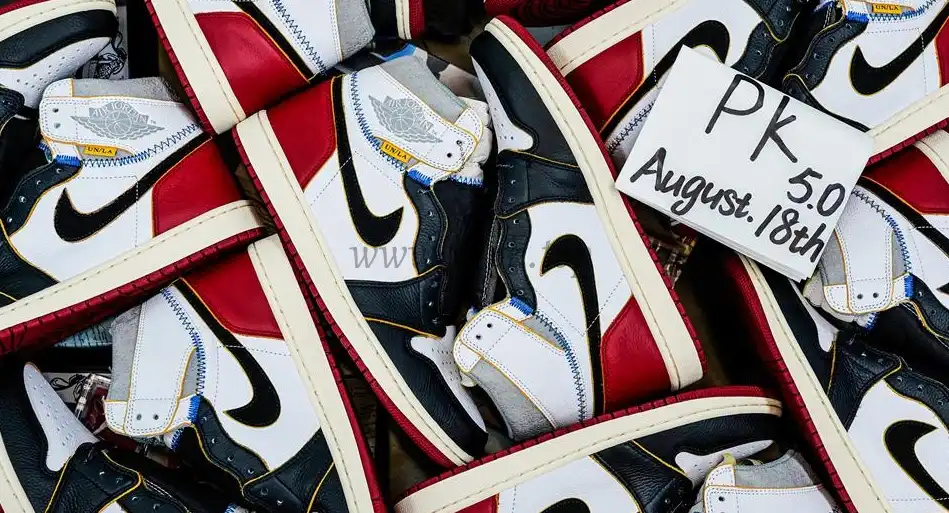 PK 5.0 Jordan 1 Retro High Union Los Angeles Black Toe RETAIL MATERIALS READY TO SHIP