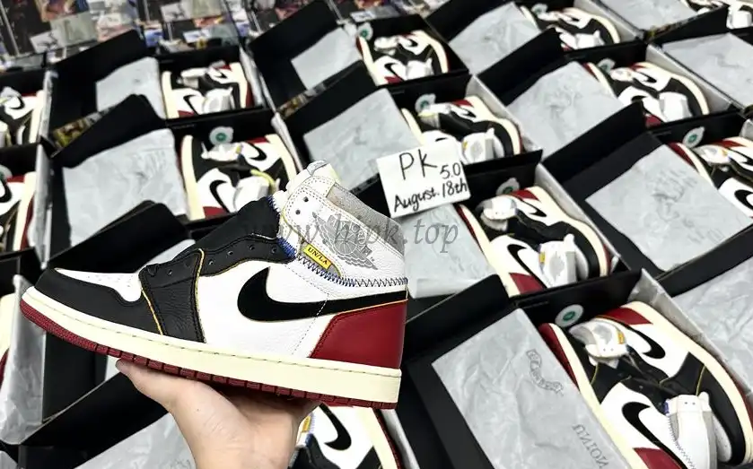 PK 5.0 Jordan 1 Retro High Union Los Angeles Black Toe RETAIL MATERIALS READY TO SHIP