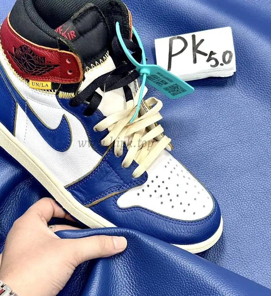 PK 5.0 Jordan 1 Retro High Union Los Angeles Blue Toe RETAIL MATERIALS READY TO SHIP