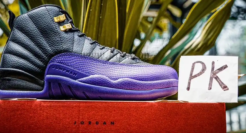 PK GOD Jordan 12 Retro Field Purple RETAIL MATERIALS READY TO SHIP