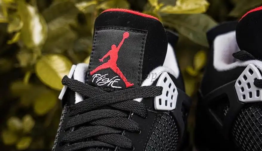 PK GOD Jordan 4 Retro Bred RETAIL MATERIALS READY TO SHIP