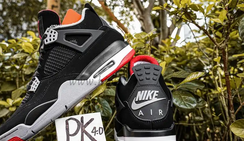 PK GOD Jordan 4 Retro Bred RETAIL MATERIALS READY TO SHIP