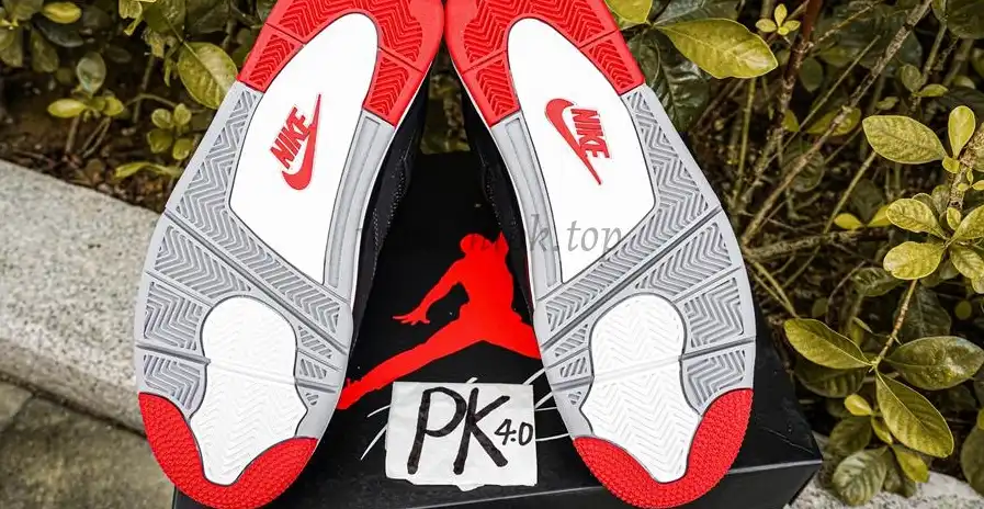 PK GOD Jordan 4 Retro Bred RETAIL MATERIALS READY TO SHIP