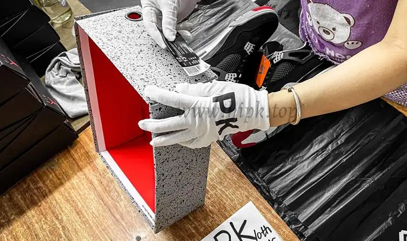 PK GOD Jordan 4 Retro Bred RETAIL MATERIALS READY TO SHIP