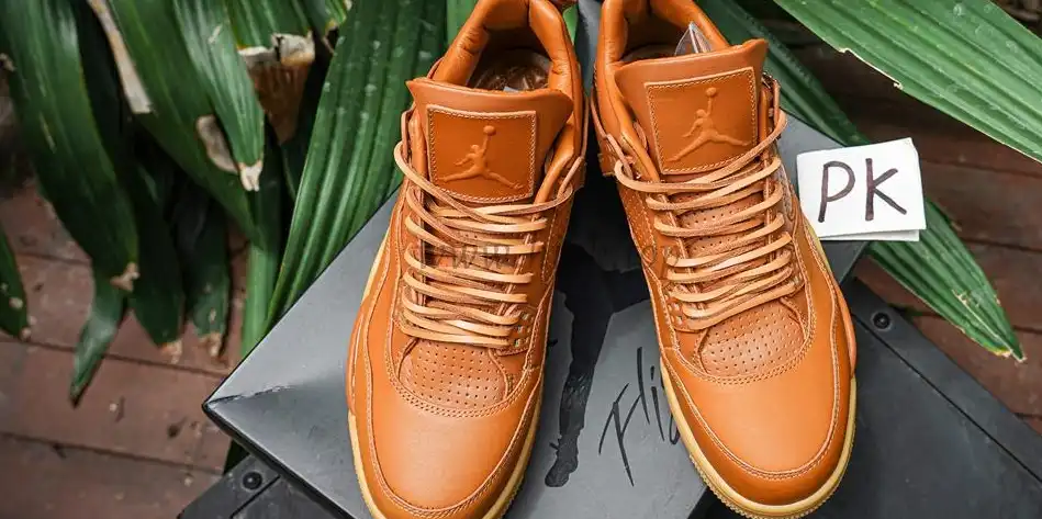 PK GOD Jordan 4 Retro Ginger Wheat RETAIL MATERIALS READY TO SHIP