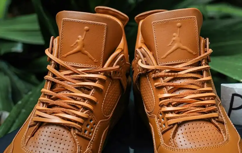 PK GOD Jordan 4 Retro Ginger Wheat RETAIL MATERIALS READY TO SHIP