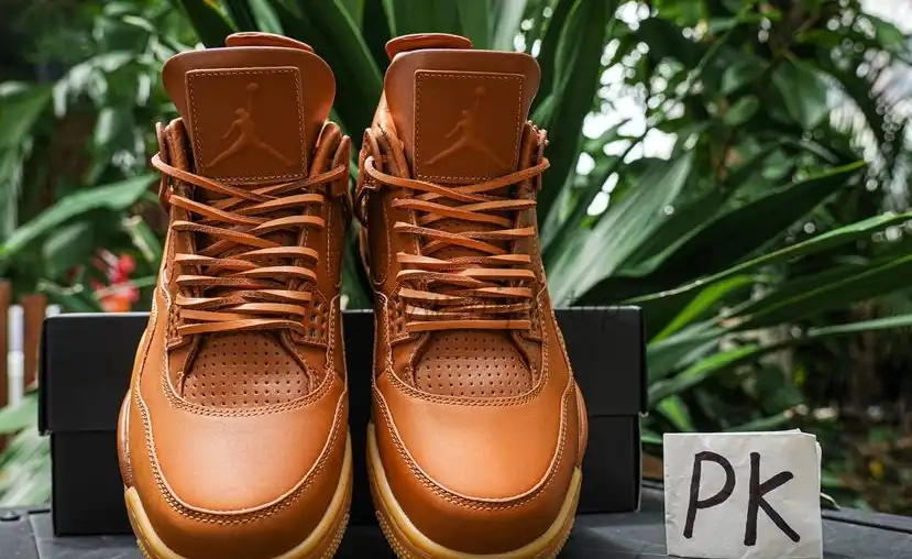 PK GOD Jordan 4 Retro Ginger Wheat RETAIL MATERIALS READY TO SHIP