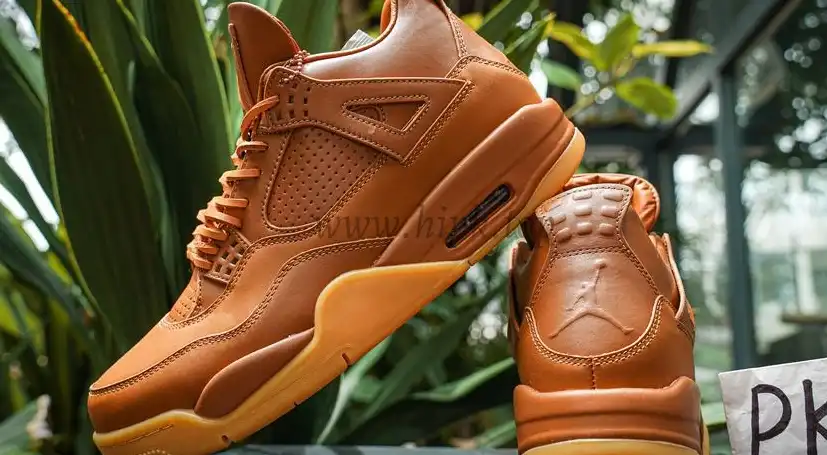 PK GOD Jordan 4 Retro Ginger Wheat RETAIL MATERIALS READY TO SHIP