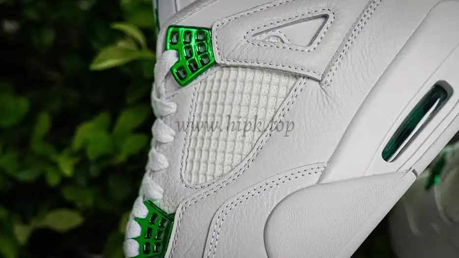 PK GOD Jordan 4 Retro Metallic Green RETAIL MATERIALS READY TO SHIP