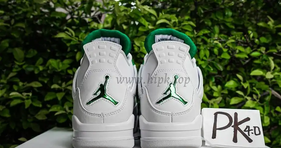 PK GOD Jordan 4 Retro Metallic Green RETAIL MATERIALS READY TO SHIP