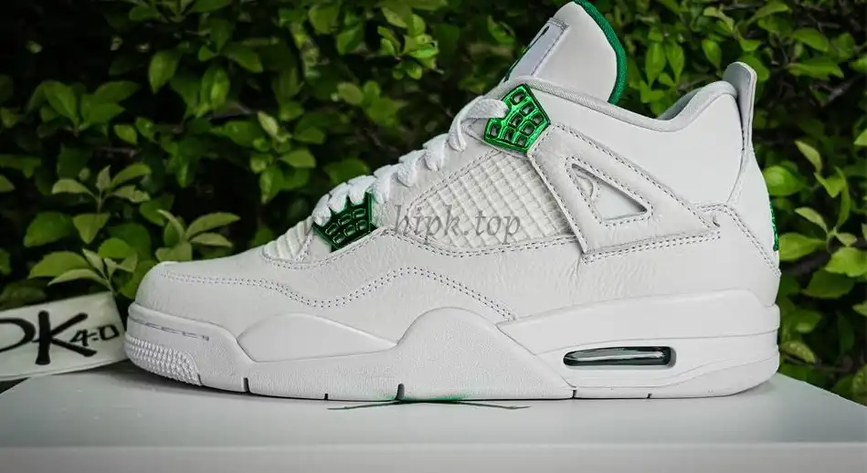 PK GOD Jordan 4 Retro Metallic Green RETAIL MATERIALS READY TO SHIP