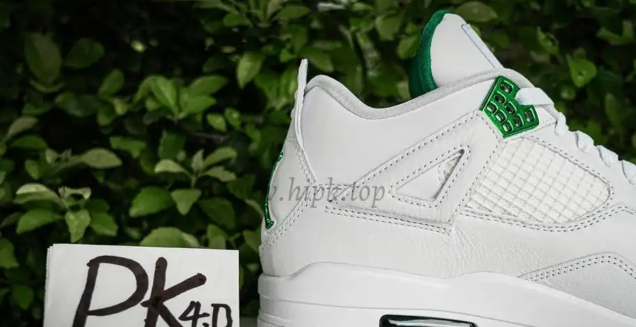 PK GOD Jordan 4 Retro Metallic Green RETAIL MATERIALS READY TO SHIP