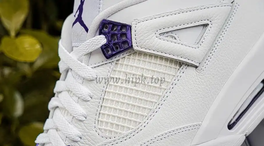 PK GOD Jordan 4 Retro Metallic Purple RETAIL MATERIALS READY TO SHIP