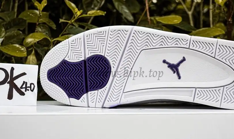 PK GOD Jordan 4 Retro Metallic Purple RETAIL MATERIALS READY TO SHIP