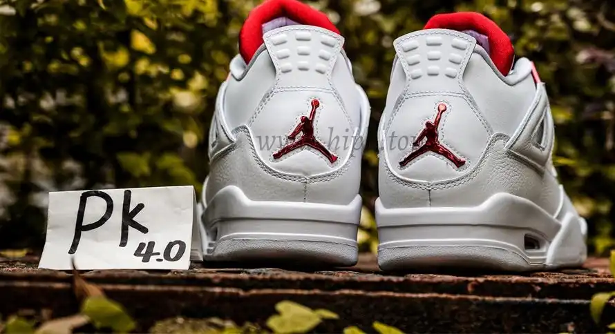 PK GOD Jordan 4 Retro Metallic Red RETAIL MATERIALS READY TO SHIP