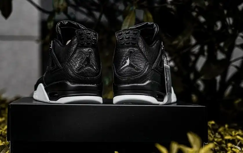 PK GOD Jordan 4 Retro Pony Hair Black RETAIL MATERIALS READY TO SHIP