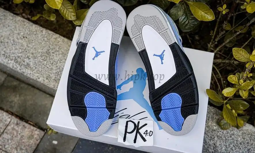 PK GOD Jordan 4 Retro University Blue RETAIL MATERIALS READY TO SHIP