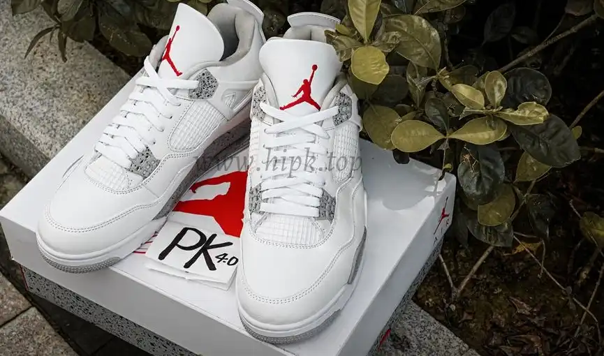 PK GOD Jordan 4 Retro White Oreo RETAIL MATERIALS READY TO SHIP