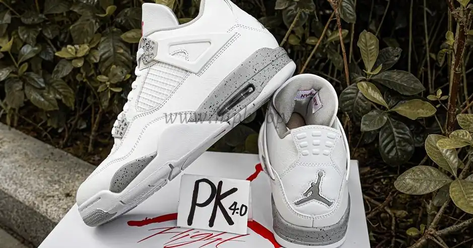 PK GOD Jordan 4 Retro White Oreo RETAIL MATERIALS READY TO SHIP