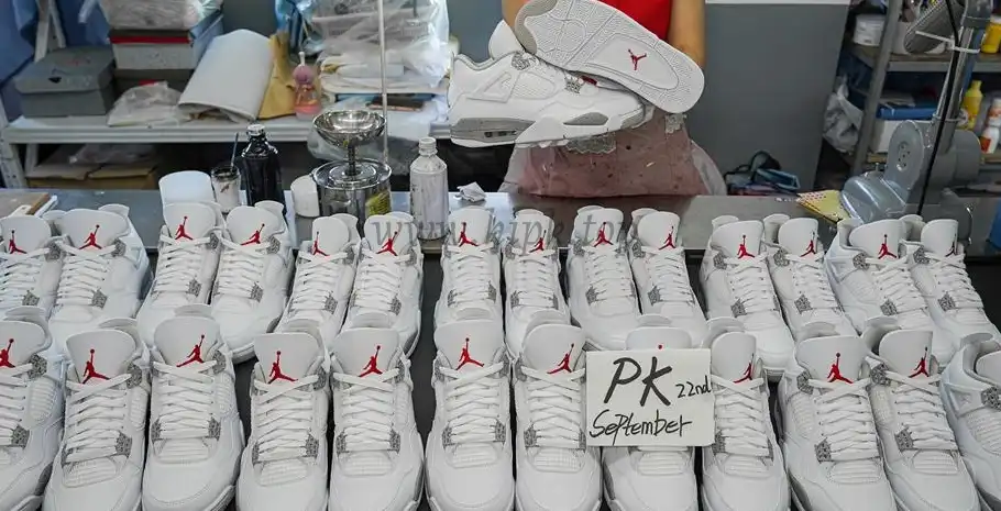 PK GOD Jordan 4 Retro White Oreo RETAIL MATERIALS READY TO SHIP