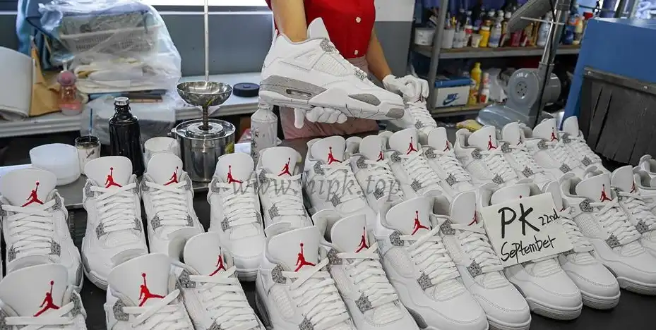 PK GOD Jordan 4 Retro White Oreo RETAIL MATERIALS READY TO SHIP