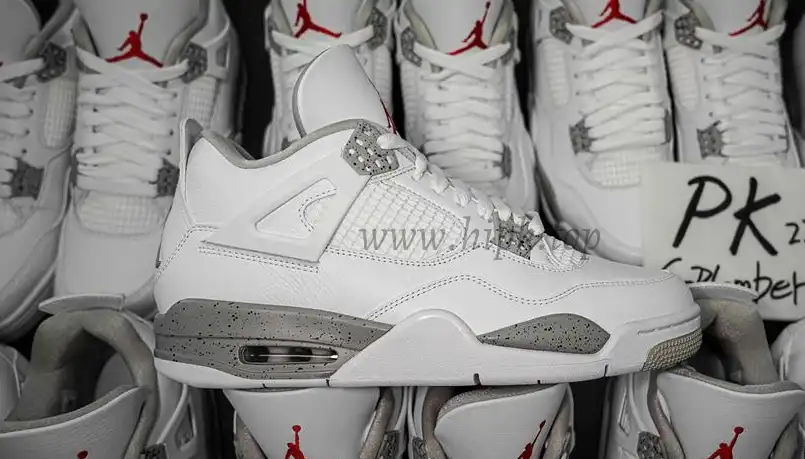 PK GOD Jordan 4 Retro White Oreo RETAIL MATERIALS READY TO SHIP