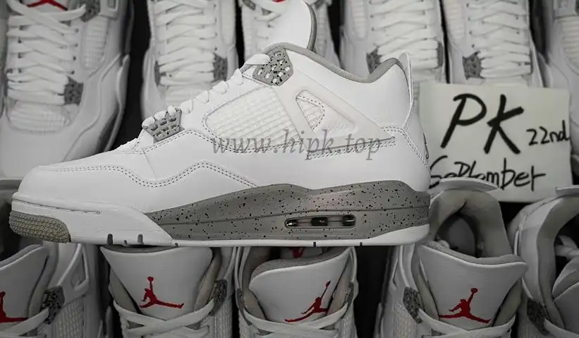 PK GOD Jordan 4 Retro White Oreo RETAIL MATERIALS READY TO SHIP