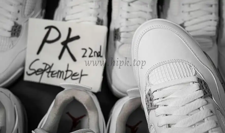 PK GOD Jordan 4 Retro White Oreo RETAIL MATERIALS READY TO SHIP