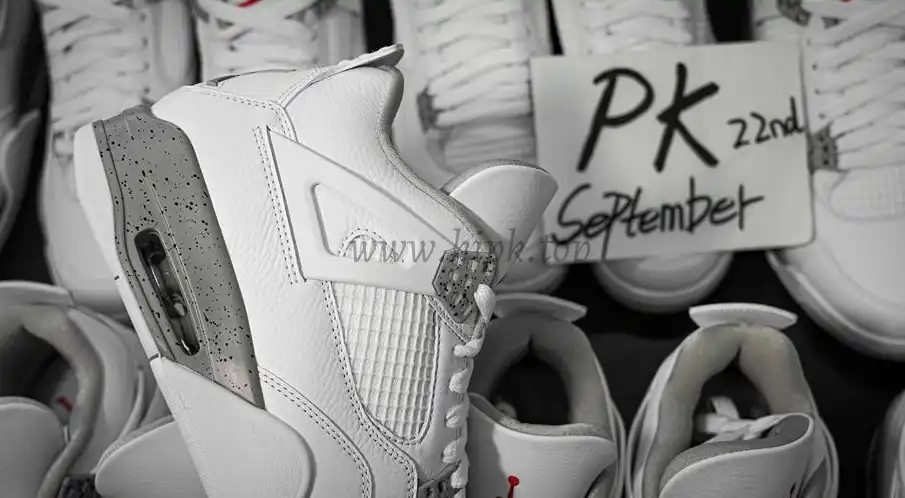 PK GOD Jordan 4 Retro White Oreo RETAIL MATERIALS READY TO SHIP