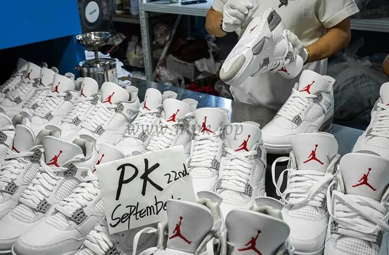 PK GOD Jordan 4 Retro White Oreo RETAIL MATERIALS READY TO SHIP