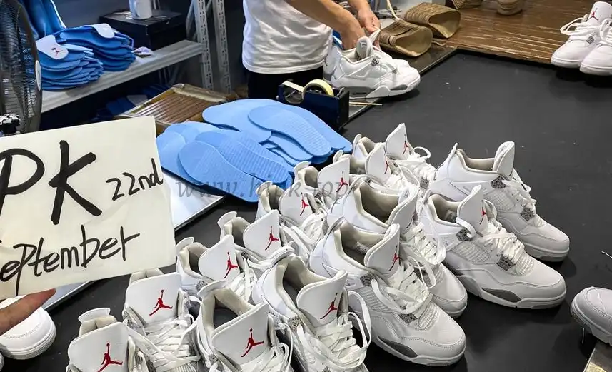 PK GOD Jordan 4 Retro White Oreo RETAIL MATERIALS READY TO SHIP