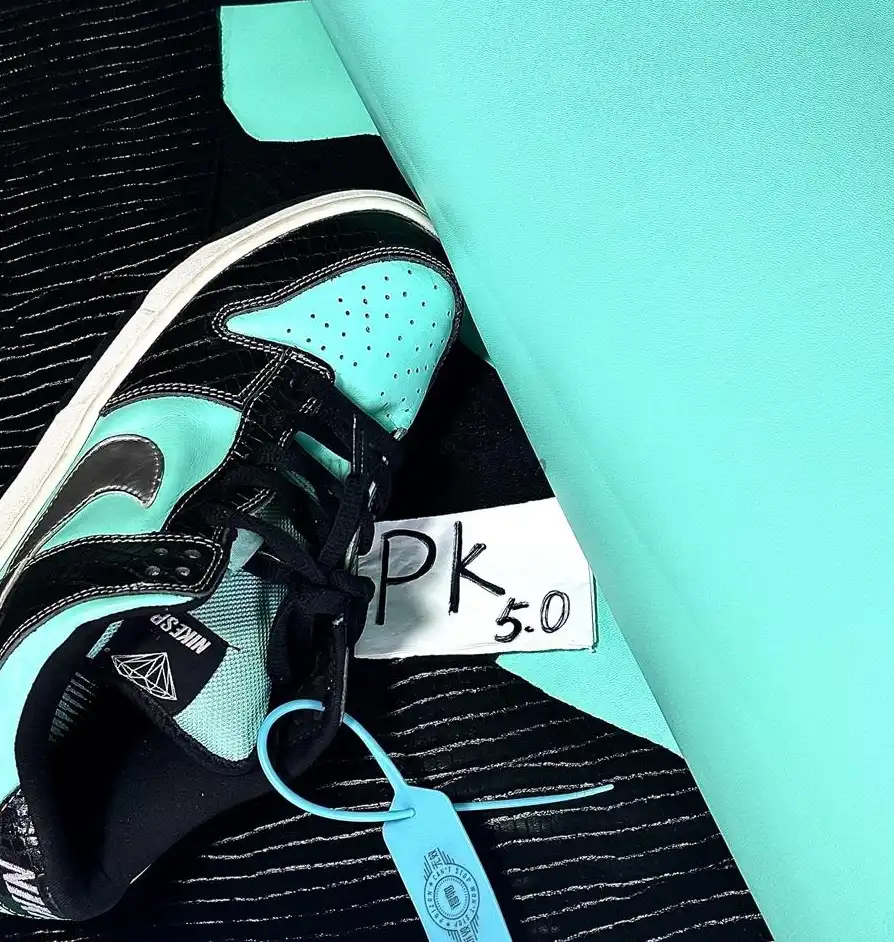 PK5.0 Nike SB Dunk Low Diamond Supply Co Aqua Blue RETAIL MATERIALS READY TO SHIP