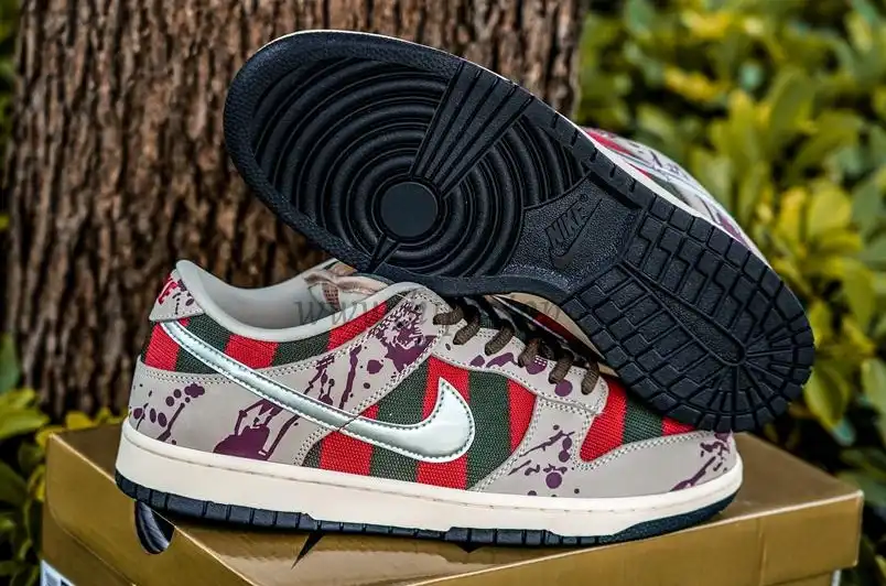 PK GOD Nike SB Dunk Low Freddy Krueger RETAIL MATERIALS READY TO SHIP