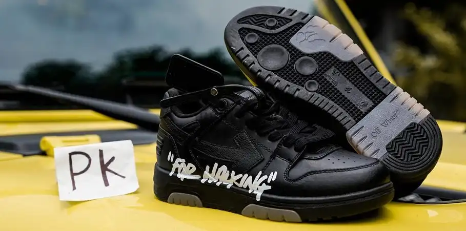 PK GOD OFF-WHITE OOO Low Tops Black White RETAIL MATERIALS READY TO SHIP