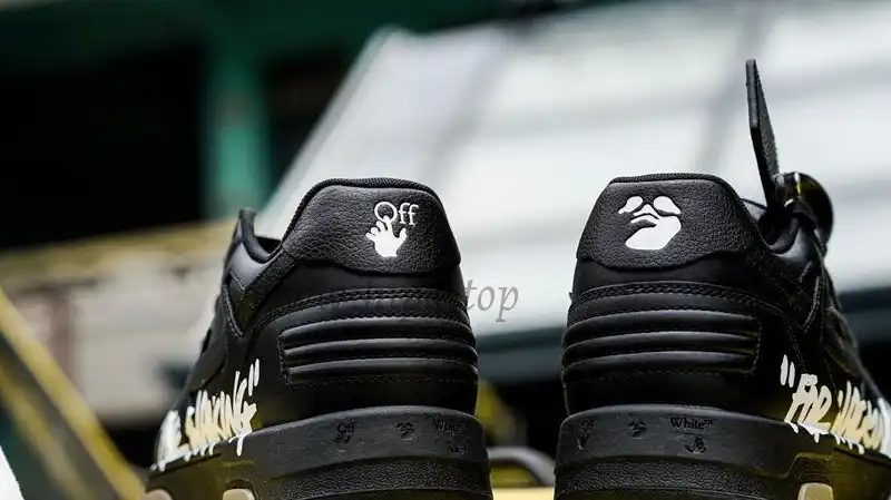 PK GOD OFF-WHITE OOO Low Tops Black White RETAIL MATERIALS READY TO SHIP