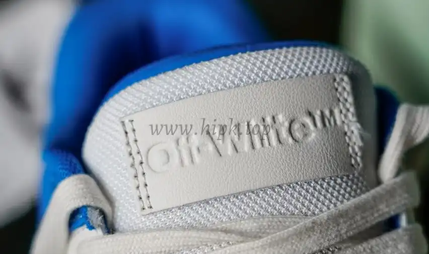 PK GOD OFF-WHITE Out Of Office Low Tops White Blue RETAIL MATERIALS READY TO SHIP