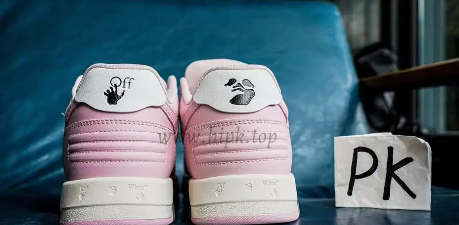 PK GOD OFF-WHITE Out Of Office OOO Low Tops Pink RETAIL MATERIALS READY TO SHIP