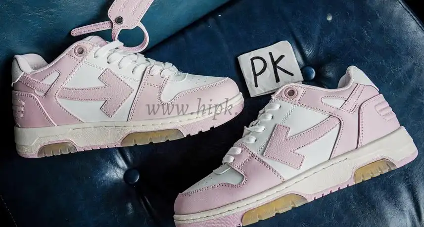 PK GOD OFF-WHITE Out Of Office OOO Low Tops Pink RETAIL MATERIALS READY TO SHIP