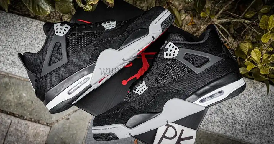 PK GOD Jordan 4 Retro SE Black Canvas RETAIL MATERIALS READY TO SHIP